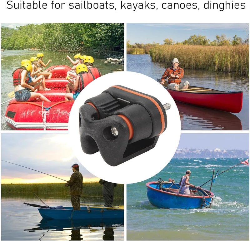LJCM Rope Cam Cleat, Cam Clamp Guide Fast Entry Strong Breaking Load for Kayaking (Small Size (3‑6mm)) - Image 3